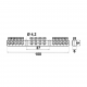 Protection clamp, MZO 14x6 type, mounted directly to the base