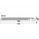 Protection clamp, MZO 24x10/35 type, mounted directly to the base