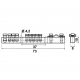 Protection clamp, MZO 5x4/3x10/16/35 type, mounted directly to the base