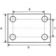 Busbar screwed clamps, F type