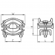 Branch clamps for uninsulated overhead power lines, ZLN 635/2AM type