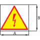 Znaki samoprzylepne typu ZS...LIGHTNING - ZS 12 LIGHTNING