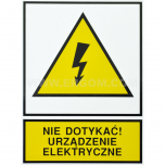 TZO - NIE DOTYKAĆ! URZĄDZENIE ELEKTRYCZNE