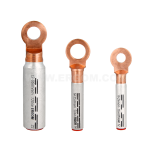 Aluminium-copper longitudinally sealed tubular cable lugs, KCA type