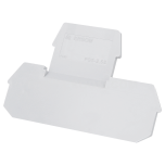 End plate, PSS-2,5S, for standard screw terminals, ZJUP type