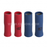 Fully insulated push-on female connectors, NCI...PCV type