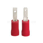 Insulated male push-on connectors, WI...PCV type