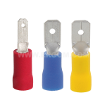 Insulated male push-on connectors, WI...PCV type