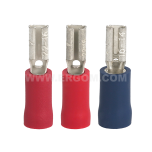 Insulated push-on female connectors, NI...PCV type