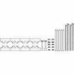 Complete set of busbar modules, M-1/10TN