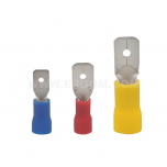 Insulated male push-on connectors, WI...B PCV type