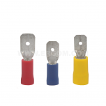 Insulated male push-on connectors, WI...PCV type