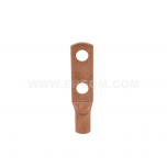 Tubular cable lugs for 2 bolts KM ... 2X type