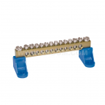 Protection clamp, MZO-P 8x4/4x10 type, mounted to the base through insulation element