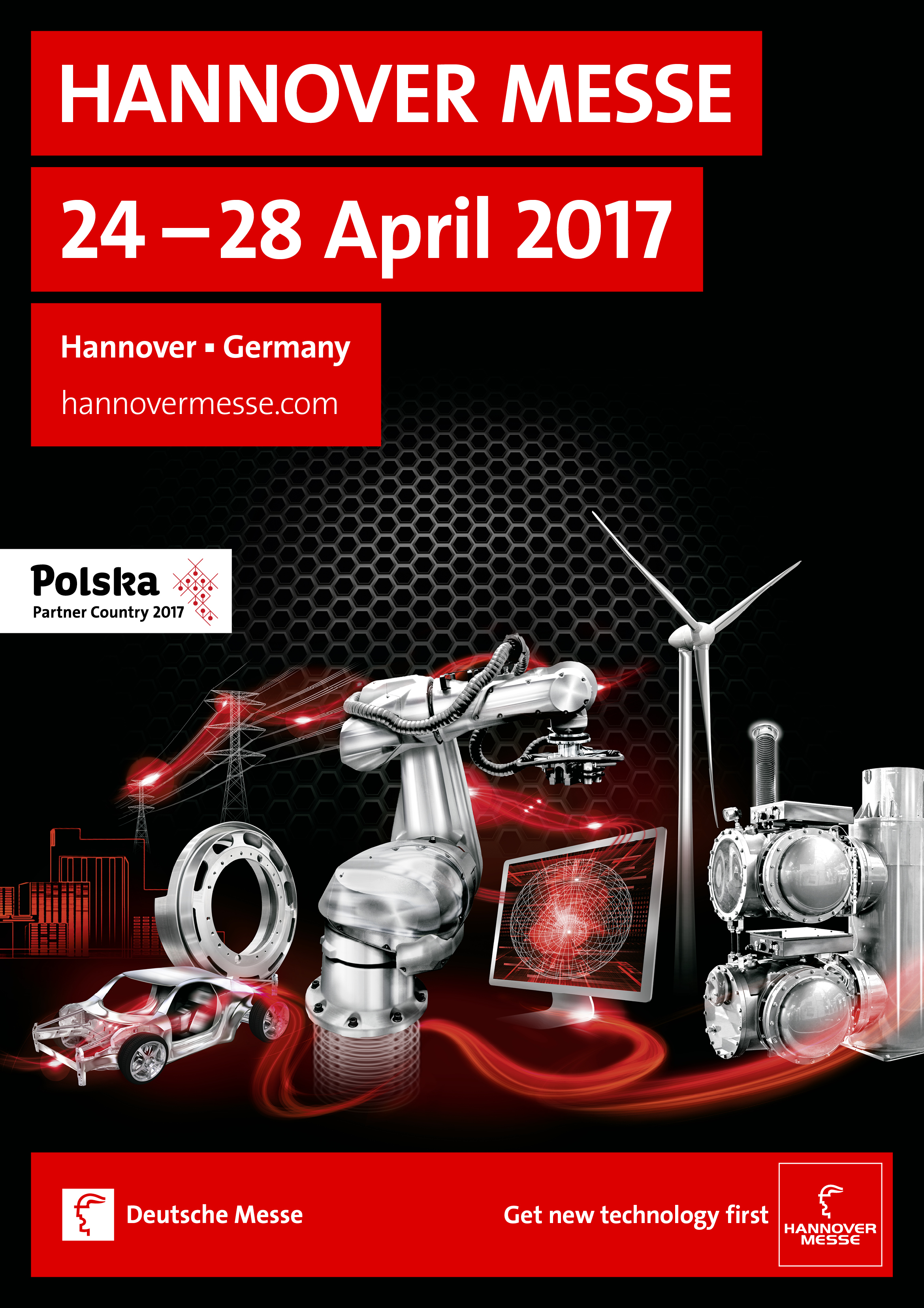 Plakat targów Hannover Messe 2017