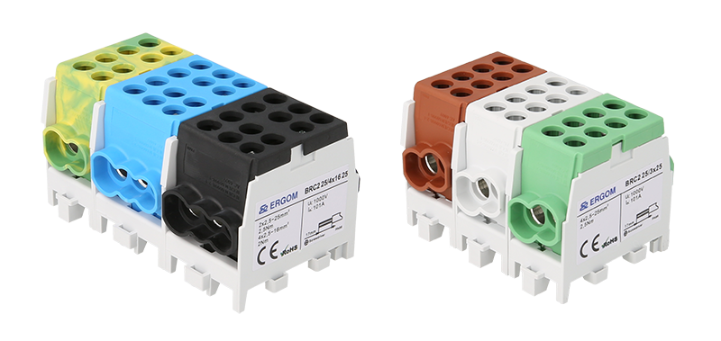 BRC2 type compact distribution blocks from Ergom