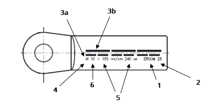 matrycę odpowiadającą przekrojowi do zaciskanej końcówki
