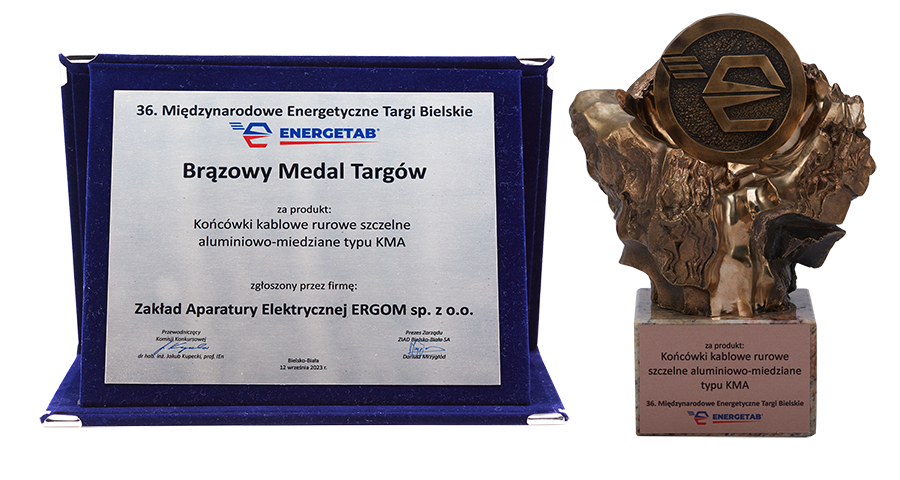 Brązowy medal za produkt Końcówki kablowe