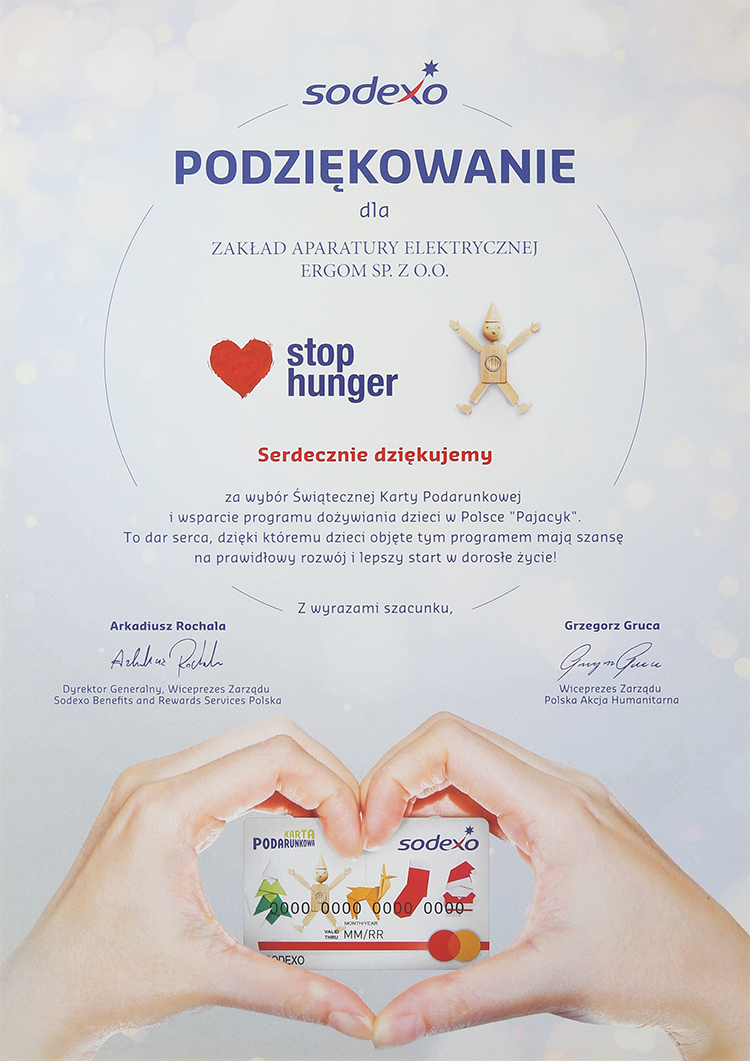  Podziękowanie od Sodexo Benefits in 2023