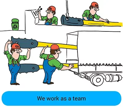 We work as a team