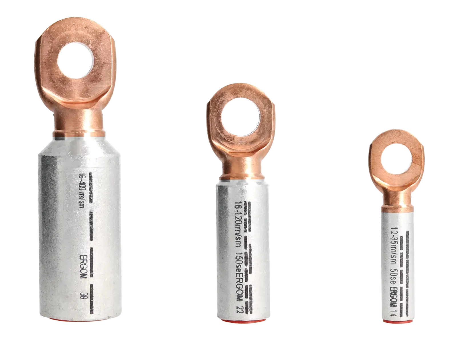 Końc&oacute;wki kablowe rurowe szczelne aluminiowo-miedziane typu KMA