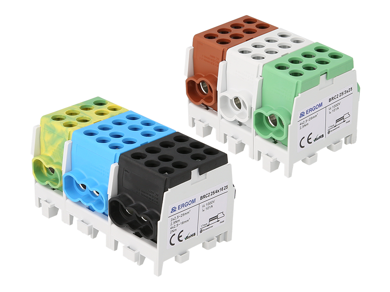 BRC2 1000V Compact Distribution Blocks from Ergom